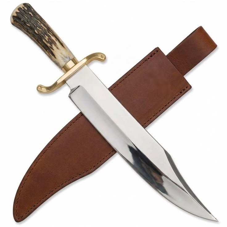 Deer antler bowie