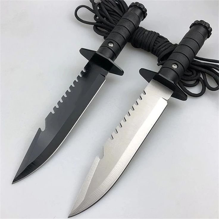 Black bowie knife