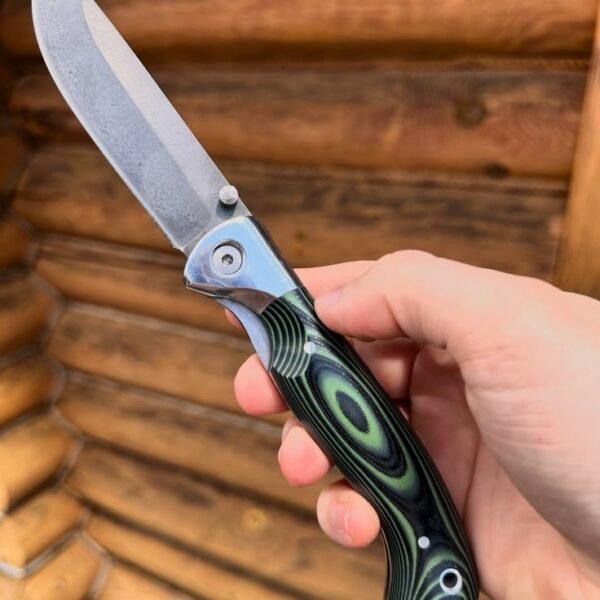 Folding knife with micarta Handle