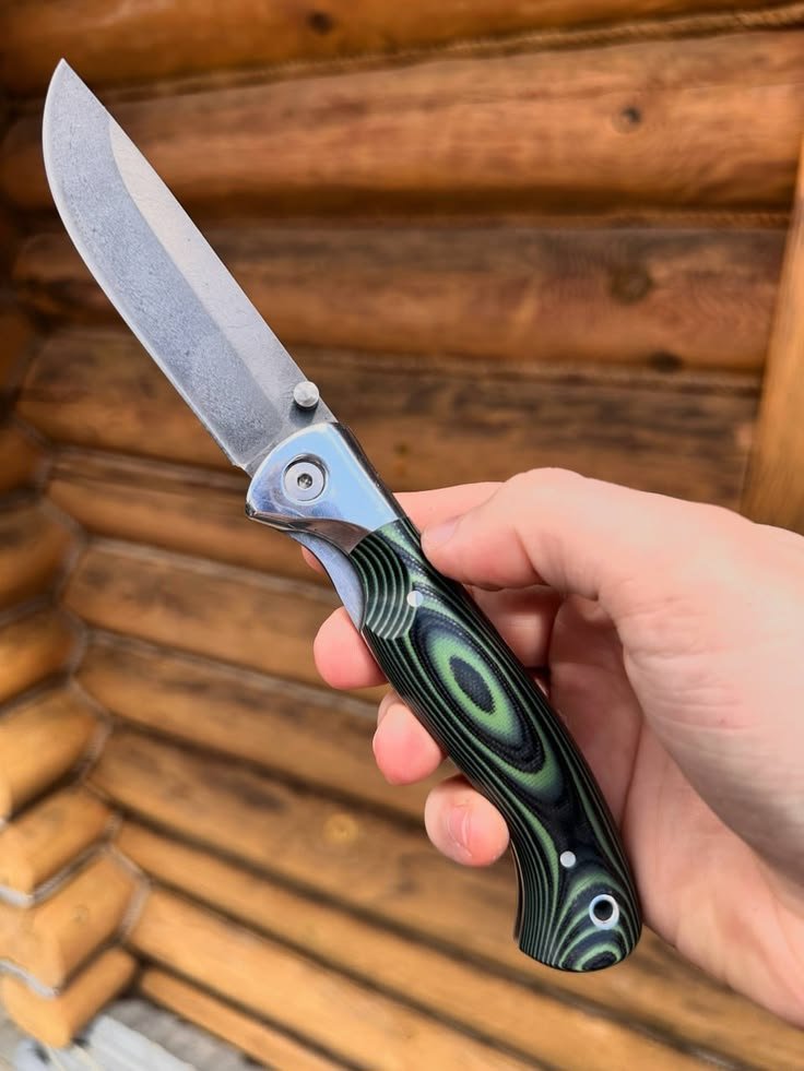 Folding knife with micarta Handle